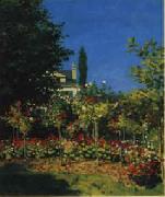 Claude Monet Flowering Garden oil painting artist